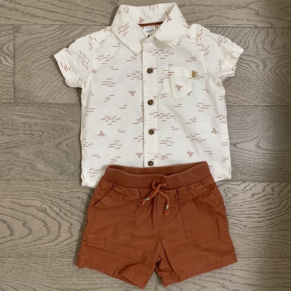 Carter’s Ivory Boats Matching Outfit - Picture 3 of 3